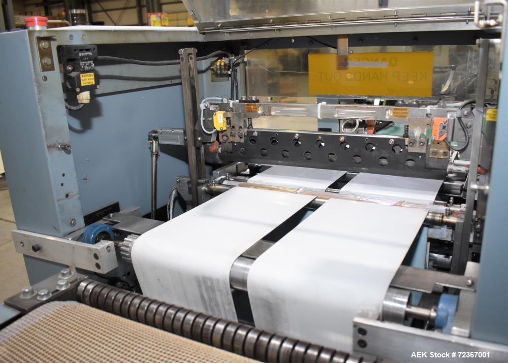 Shanklin HS1 Shrink Wrapper with Extended Infeed and Shanklin T72 Shrink Tunnel